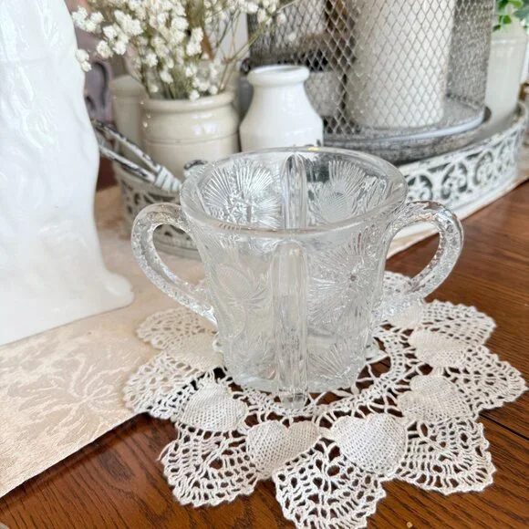 3 Vintage Spooners, One Glass & One Crystal and Antique Higbee - Paneled Thistle - Picture 12 of 17